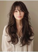 ★暗めカラーグランマッシュフェイスフレーミングデザインカラー