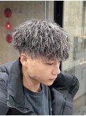マッシュパーマ/メンズ/刈り上げ/眉毛/ツイスト