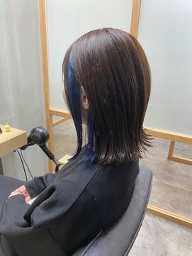 フレーム なんば店(FRAME) インナーブルー×ロブ