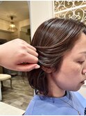 白髪ぼかしハイライト