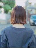 切りっぱなし☆ボブ[髪質改善/ヘッドスパ/縮毛矯正/いわき]