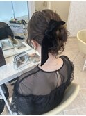 かわいいミドルアップスタイル