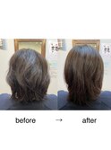 髪質改善カット・髪質改善・縮毛矯正・白髪染め・白髪ぼかし