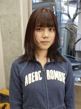 ネアー 新潟(NEER) アプリコットオレンジ/くびれヘア/ウェーブショート［新潟］