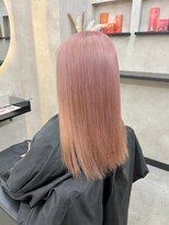 ルノン フィージュ(LUNON fieju)&nbsp;ハイライトカラーくびれヘアアプリコットオレンジ