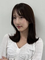 トリッカ 銀座(tricca)&nbsp;韓国ヘア/大人ミディアム/暗髪カラー