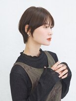 ソーエン バイ ヘッドライト 日暮里店(soen by HEADLIGHT) グランマッシュショート暗めカラーデザインカラーココアブラウン