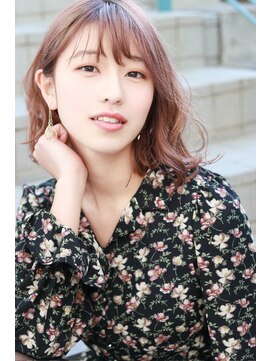 ステラ ヘア デザイン サロン(STELLA hair design salon) 透明感 ミルクティーベージュ 韓国 ミディアムレイヤー S