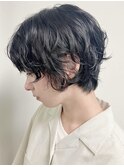 【morio原宿】ショートボブニュアンスパーマ
