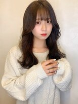 マリアバイアフロート(Maria by AFLOAT)&nbsp;〈藤間〉顔まわりカット/フレンチガーリー/暗髪ヘア