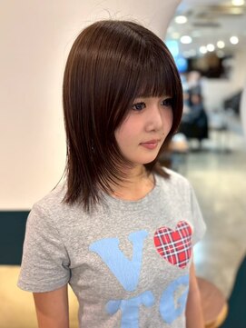 ヘアーブレイス(hair brace) 千葉駅/着物ヘア/大人ガーリー/ダークアッシュ/似合わせカット