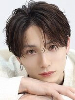 アズ ワン(AS ONE)&nbsp;韓国ヘアコンマバング韓国マッシュセンターパートフェザーパーマ