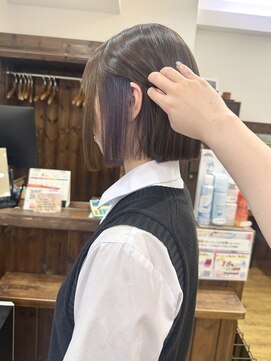 ジャストビューティー リアリー(just beauty Really) ボブ×インナーカラー【横須賀中央 Really】