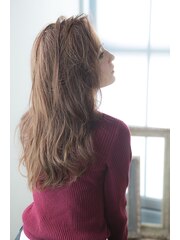 【miel hair blanc】大人女子のかきあげ無造作パーマ♪