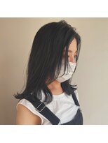 ツイギー 宮西店(TWiGGY)&nbsp;黒髪で柔らかくみせるセミロング