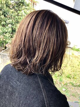 ナンバーエイト(number eight) ハッシュカット毛先無造作カール×立体感◎ボブパーマ