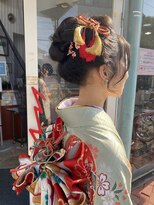 エイムコーゾー美容室(AiM KOZO) 成人式　日本髪アレンジ