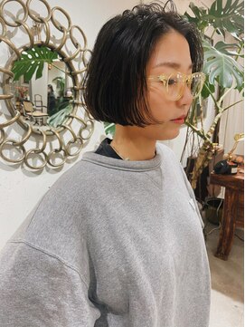 ウォーター 表参道(WATER) ミニボブ　カラー　前髪　ショートカット/表参道.南青山