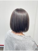 ボブ×グレージュ