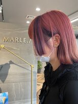 マーレ(MARLE./) インナーカラー×メッシュ