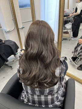 レアル 天王寺 阿倍野(REAL) ブリーチ無しミルクティーベージュ　天王寺　あべの　ベージュ