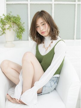 クレス 本川越店 パーマがかかったマットブラウンニュアンスカール