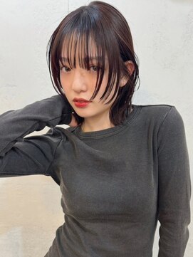 ハニーシブヤ(HONEY shibuya) フェイスレイヤー　くびれボブ　とろみブラック