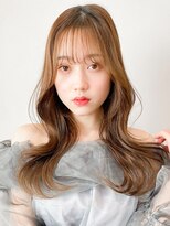 レア 表参道(L'ea)&nbsp;ミディアムヘア暗めカラーグランマッシュデザインカラー