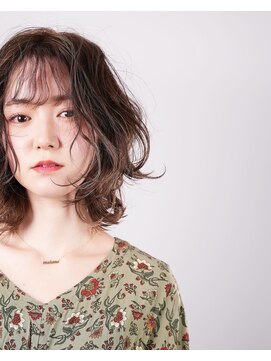トランク ヘアー デザイン(tranq hair design) 大人かわいいレイヤーゆるふわパーマハイライトベージュカラー