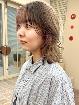 パークレーン アイス イヴェン(park lane ICI yeven) ブリーチダブルカラーデザインカラーインナーカラーリタッチYUKI