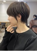 イメチェン小顔似合わせ30代40代50代グレージュショートボブ