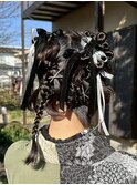 卒業式/成人式 リボンアレンジ