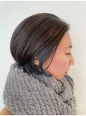 脱白髪染めインナーカラー