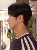 メンズセンターパート アクティブショート ストレートヘア