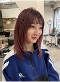 顔周りレイヤー/ダブルカラー/髪質改善/ケアブリーチ万代新潟駅