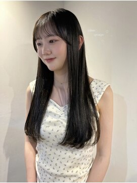 シエカ(CIECA.) 小顔/オリーブグレー/ココアベージュ/黒髪/レイヤー