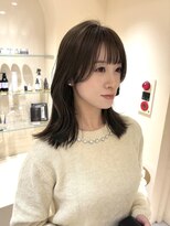 ヘアサロン ガリカ 表参道(hair salon Gallica)&nbsp;【風香】オリーブカラー×大人可愛いくびれミディアム