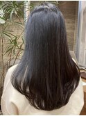 黒髪ロングスタイル艶髪BYKARTEトリートメント
