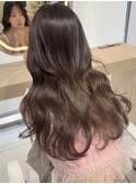 艶感ショコラブラウン×韓国風レイヤー