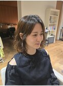 ミディアムボブパーマ