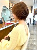 顔周りレイヤーボブ