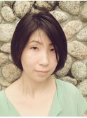 {阪急六甲 Material} サイド刈り上げ　シンプルボブ