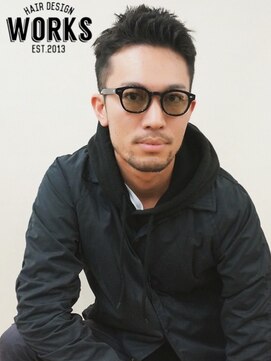 ワークス ヘアデザイン(WORKS HAIR DESIGN) メンズショート角刈り外国人風スタイル