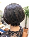 《30代40代大人気》大人可愛い小顔ひし形ナチュラルショートボブ