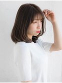 切りっぱなしボブ、サラサラストレート、髪質改善