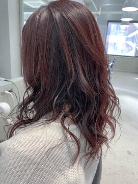 テトヘアー(teto hair) ピンク、ハイライト、グラデーションカラー、イルミナカラー