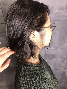 ヘアサロンエム 大宮東口(HAIR SALON M) デザインカラー/厚めバング/ローライト/スリークボブ