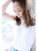 ダブル(DouBLe)&nbsp;ミディアムウェーブ×アッシュ