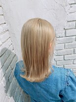 アジールヘア 池袋東口店(agir hair)&nbsp;ホワイトベージュくすみベージュミルクティーダブルカラー