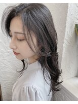 カモン(CAMON)&nbsp;[CAMON. ]#韓国ヘアスタイル#くすみブルー#くびれミディ